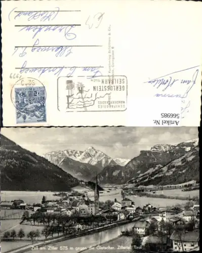 566985,Zell a. Ziller geg. d. Gletscher Zillertal