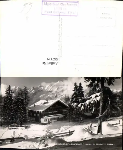 567119,Foto Ak Alpengasthof Grafenast Pill b. Schwaz i. Tirol Winteransicht