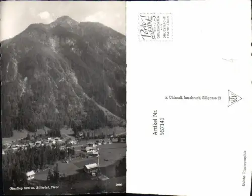 567141,Foto Ak Ginzling Zillertal Dornauberg-Ginzling