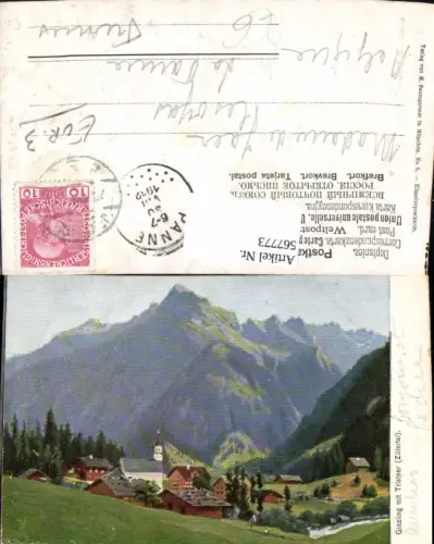 567773,Künstler Ak Ginzling m. Tristner Zillertal Dornauberg-Ginzling