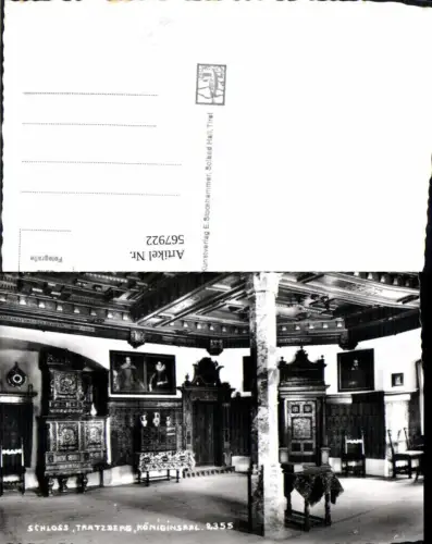 567922,Foto Ak Jenbach Schloss Tratzberg Königinsaal Innenansicht
