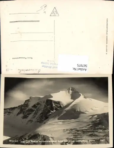 567975,Foto Ak Blick Tuxerjoch auf Gefrorenewand Spannagelhaus Tux Hintertux