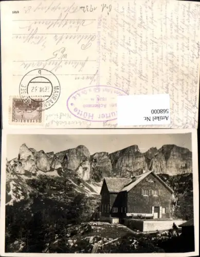 568000,Foto Ak Erfurter Hütte Maurach a. Achensee Eben am Achensee