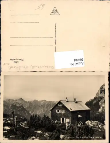 568001,Foto Ak Erfurter Hütte Maurach a. Achensee Eben am Achensee