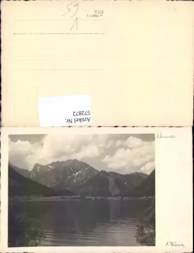 572872,Foto-AK Fotokunst Ad. Künz Achensee Pertisau Eben Maurach