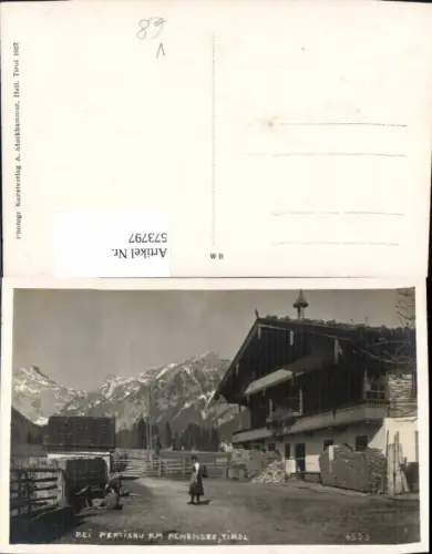 573797,Bei Pertisau Eben am Achensee Bauernhof Frau Tracht pub A. Stockhammer 6553