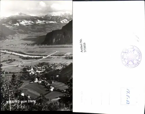 573959,Foto Ak Wiesing geg. Zillertal
