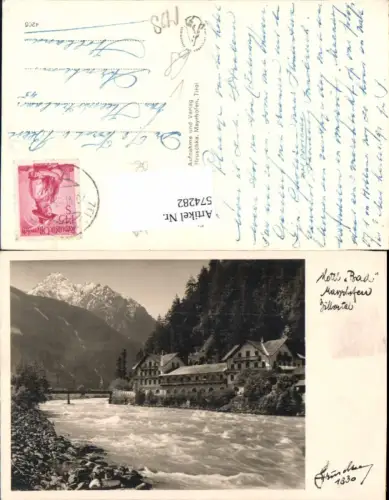 574282,Foto Ak Mayrhofen Hotel Bad Zillertal pub Hruschka 1630