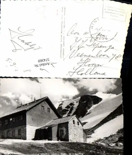 574369,Foto Ak Spannagelhaus geg. Gefr. Wandspitze Tux Hintertux