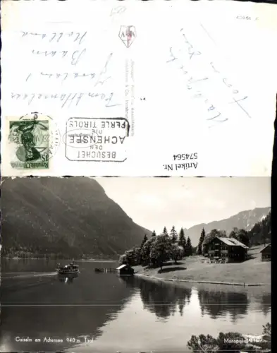 574564,Foto Ak Pertisau Eben am Achensee Gaisalm a. Achensee Schiff Dampfer