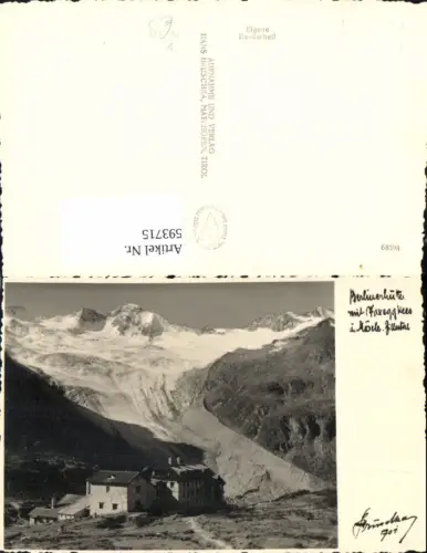 593715,Foto Ak Berlinerhütte m. Waxeggkees m. Mösele Zillertal Mayrhofen pub Hruschka 701