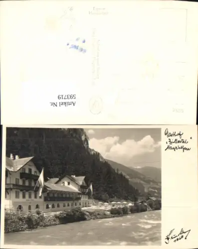 593719,Foto Ak Gasthof Zillertal Mayrhofen pub Hruschka 1868