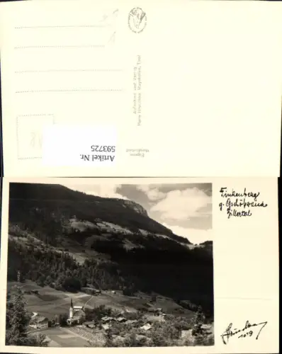 593725,Foto Ak Finkenberg g. Gschösswand Zillertal pub Hruschka 1019