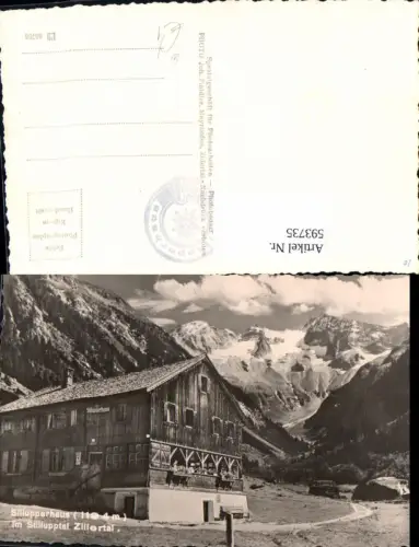 593735,Foto Ak Stillupperhaus i. Stillupptal Zillertal Mayrhofen