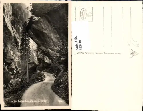 593740,Foto Ak In der Dornaubergklamm Zillertal Mayrhofen