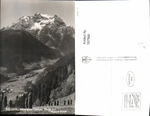 597960,Foto Ak Finkenberg geg. Grünberg Zillertal