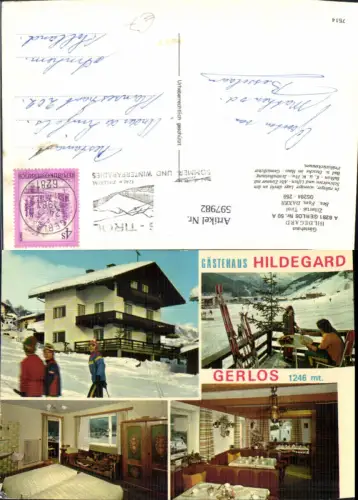 597982,Mehrbild Ak Gerlos Zillertal Gästehaus Hildegard Wintersport