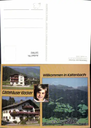 597992,Mehrbild Ak Kaltenbach Gästehaus Klocker
