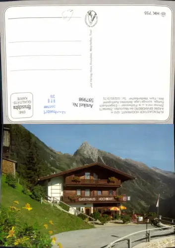 597998,Brandberg b. Mayrhofen Zillertal Alpengasthof Hochwart