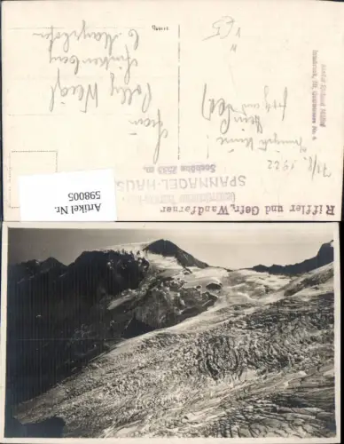 598005,Foto Ak Riffler u. Gefrorene Wandferner Hintertuxer Gletscher Hintertux Tux pub Richard Müller