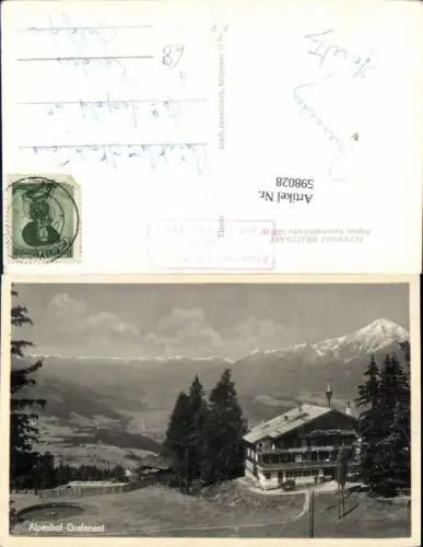 598028,Foto Ak Pill Alpenhof Grafenast Schwaz