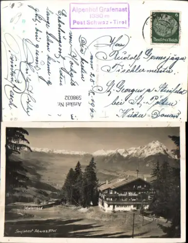 598032,Foto Ak Pill Alpenhof Grafenast Schwaz