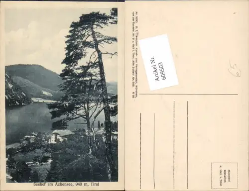 609503,Pertisau am Achensee Seehof Hotel