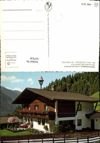 637630,Mayrhofen Haus Elisabeth Zillertal