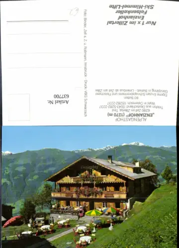 637700,Zell am Ziller Zell i. Zillertal Alpengasthof Enzianhof