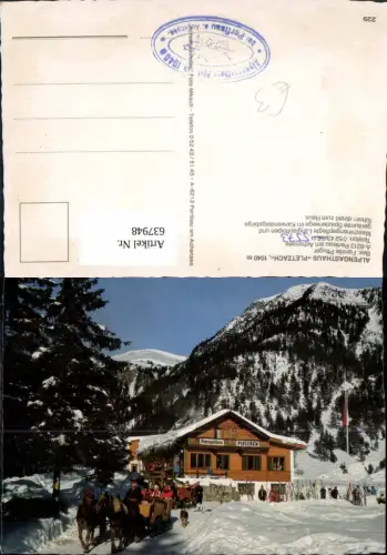 637948,Eben am Achensee Pertisau a. Achensee Alpengasthaus Pletzach Pferdeschlitten