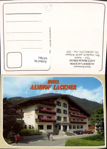 637961,Ried i. Zillertal Almhof Lackner Hotel Restaurant