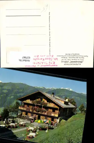 637987,Zell i. Zillertal Alpengasthof Enzianhof Zell am Ziller