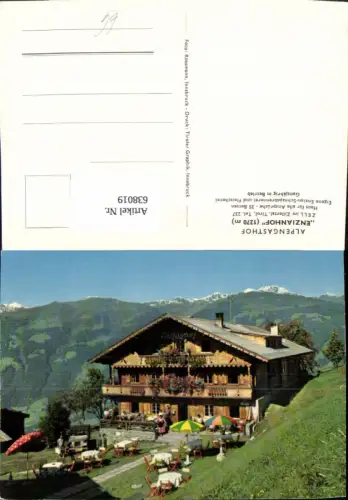 638019,Zell i. Zillertal Zell a. Ziller Alpengasthof Enzianhof