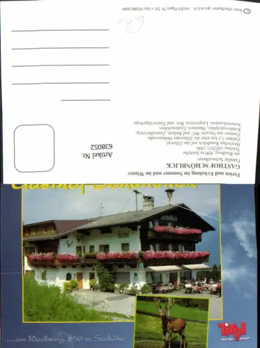 638052,Mehrbild Ak Ried im Zillertal Riedberg Zillertal Gasthof Schönblick