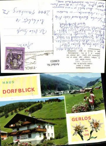 638053,Mehrbild Ak Gerlos Zillertal Haus Dorfblick