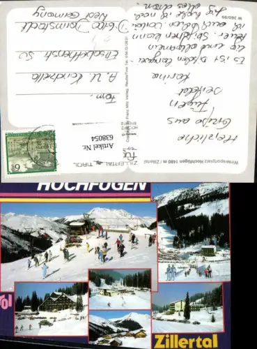 638054,Mehrbild Ak Fügenberg Hochfügen i. Zillertal Wintersport