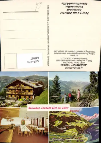 638067,Mehrbild Ak Zell am Ziller Zell i. Zillertal Alpengasthof Enzianhof