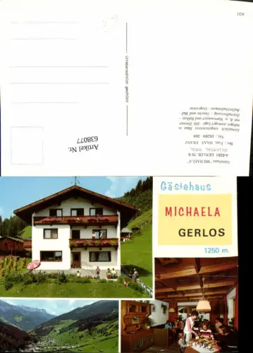 638077,Mehrbild Ak Gerlos Zillertal Gästehaus Michaela