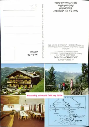 638106,Mehrbild Ak Zell am Ziller Alpengasthof Enzianhof