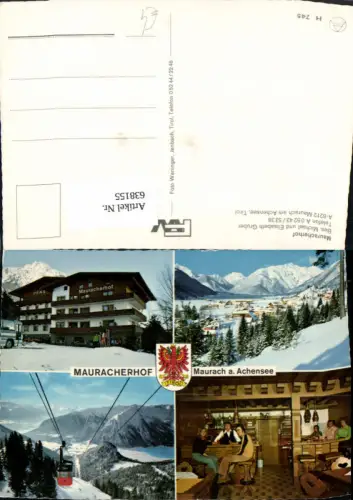 638155,Mehrbild Ak Eben am Achensee Maurach a. Achensee Mauracherhof Seilbahn Gondel