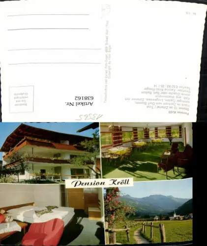 638162,Mehrbild Ak Stumm i. Zillertal Pension Kröll