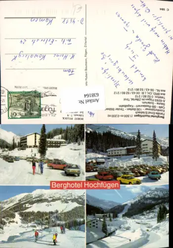 638164,Mehrbild Ak Fügen i. Zillertal Berghotel Hochfügen Wintersport
