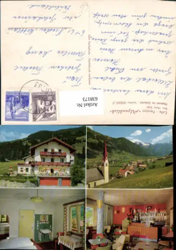 638173,Mehrbild Ak Hippach i. Zillertal Cafe Pension Alpenblick
