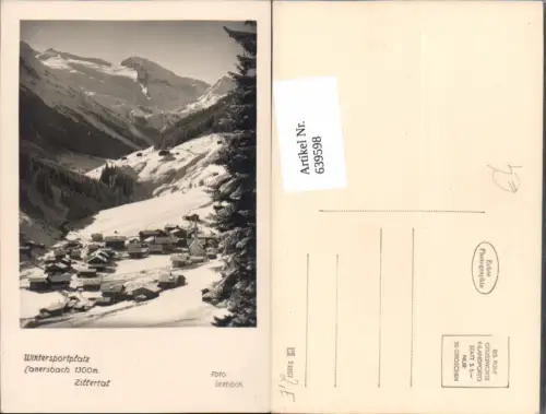 639598,Foto Ak Tux Lanersbach Zillertal im Winter