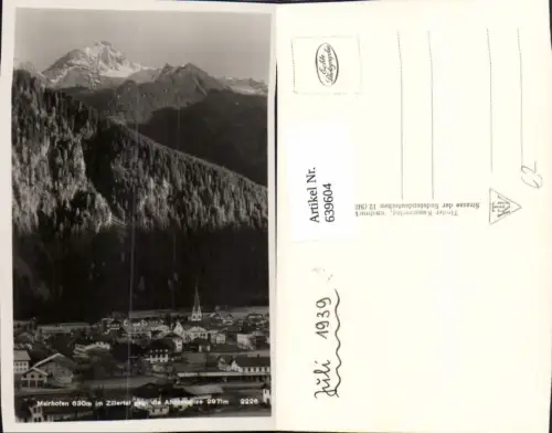 639604,Foto Ak Mairhofen Mayrhofen Zillertal geg. d. Ahornspitze