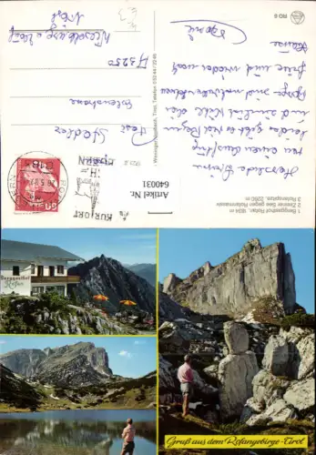 640031,Mehrbild Ak Rofangebirge Berggasthof Rofan Maurach Eben am Achensee