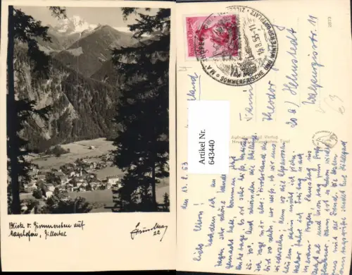 643440,Foto Ak Blick v. Zimmereben auf Mayrhofen Zillertal pub Hans Hruschka 22