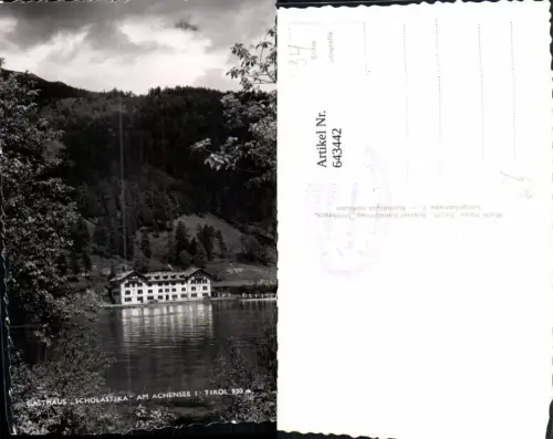 643442,Foto Ak Gasthaus Scholastika a. Achensee Achenkirch