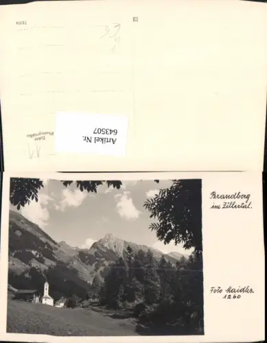 643507,Foto Ak Brandberg i. Zillertal pub Foto Maidler 1260