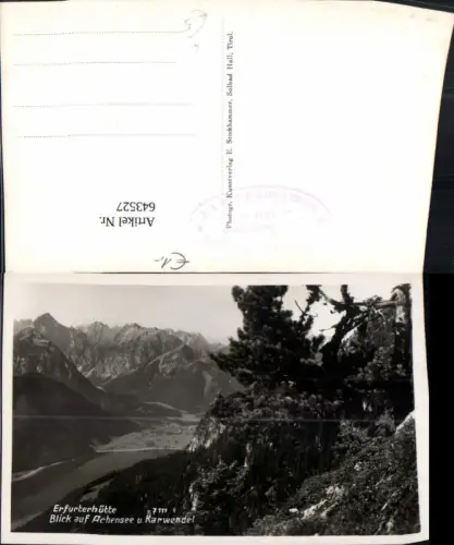 643527,Erfurter Hütte Blick a. Achensee Maurach Eben a. Achensee Karwendel